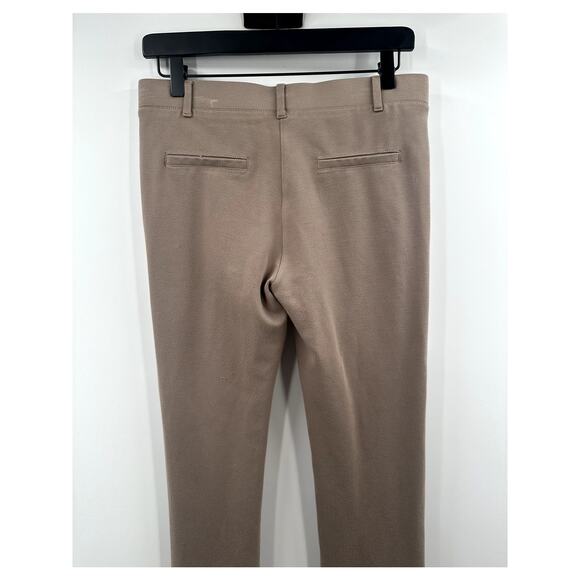 Betabrand Dress Yoga Pant Tan Stretch Straight Bootcut Leg Size Medium Petite - Picture 6 of 8